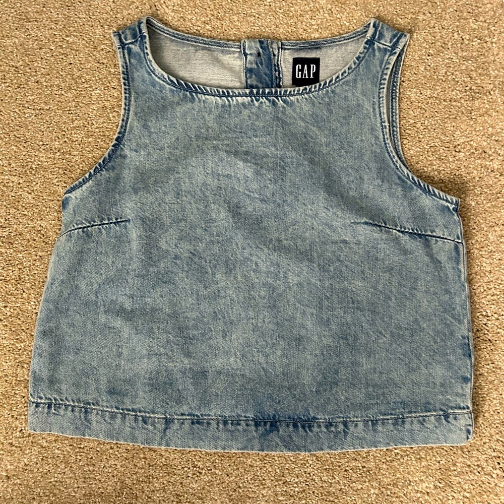 GAP Light Blue Denim Tank
